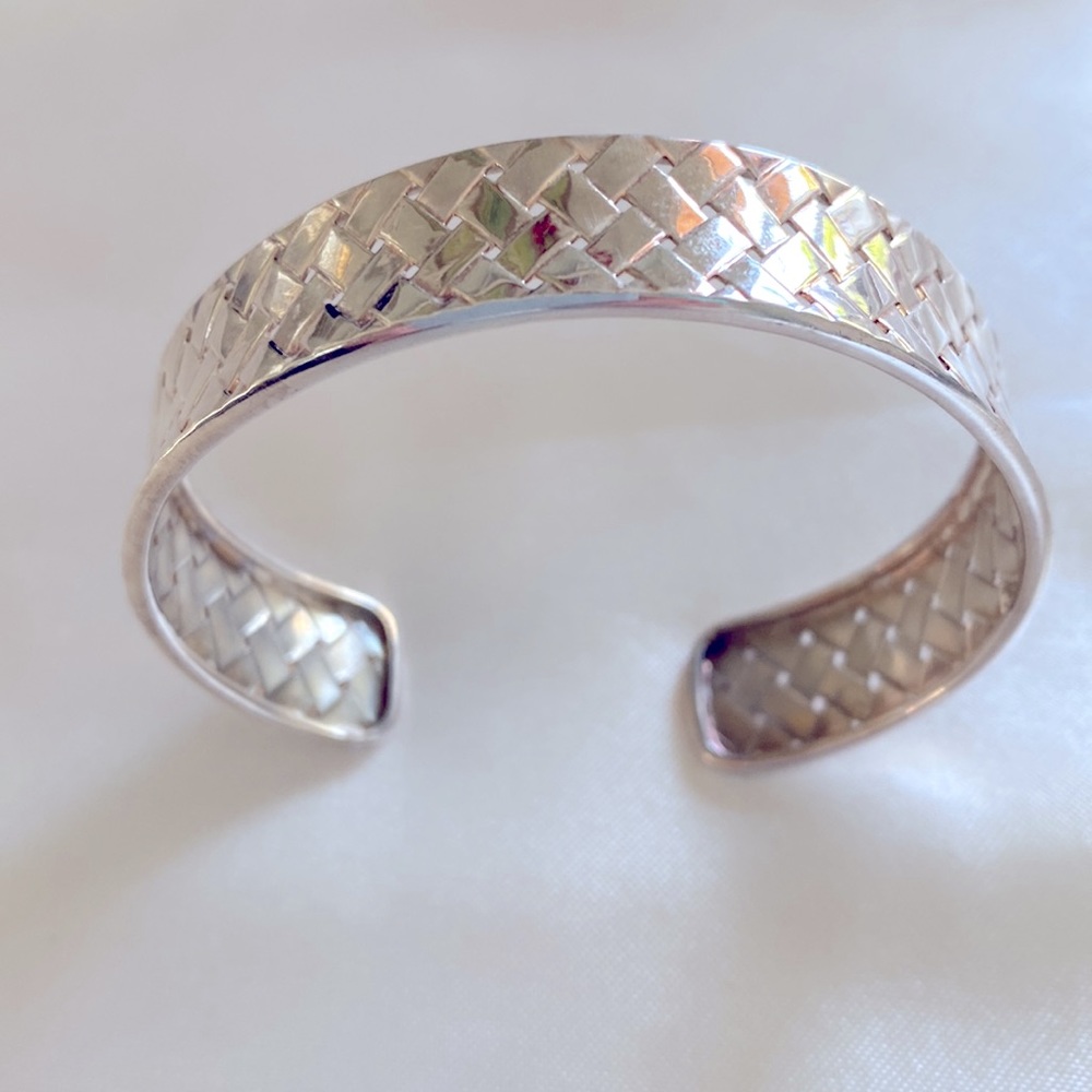 Italian silver cuff bracelet.